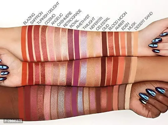 HUDA ZONE Desert Dusk Eyeshadow Palette (18 shades Multicolour) With Kajal In Black-thumb2