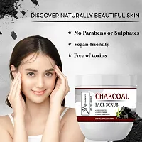 Charcoal Scrub-200Gm For Men and Women-thumb1