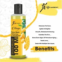 Life Harmony mango Face wash 100 ML pack of 4 for All Skin Type-thumb1