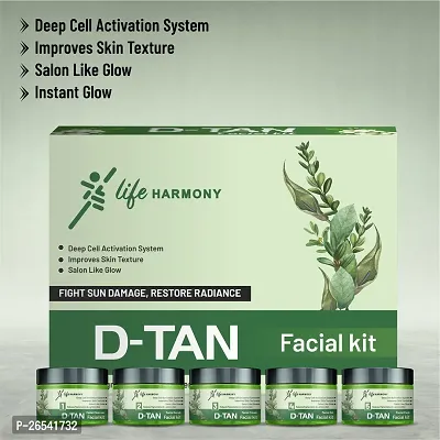 D-Tan Facial Kit, De-Tan 5 In 1 Signature Collection For All Skin Type 250 Gm (Set Of 5) For Men and Women