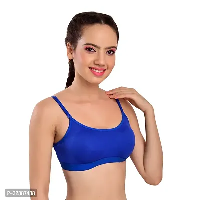 Stylish Multicoloured Cotton Blend Solid Sports Bras For Women Pack Of 3-thumb2