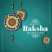 2 Pcs Rakhi,1 Pcs Lumba  2 Kids Rakhi Set for Brother Sister,Raksha Bandhan, Rakhi, Happy Raksha Bandhan Card, Kum Kum and Rice PinkC-2R_1L_2C-266-thumb2