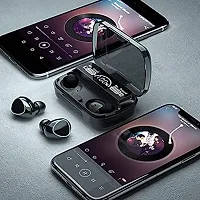 Headphones with Power Bank Bluetooth Headset  (Black, True Wireless)-thumb2
