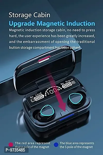 Headphones with Power Bank Bluetooth Headset  (Black, True Wireless)-thumb4