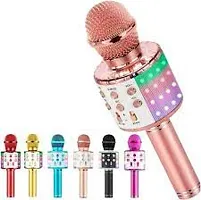NEW  Advance Handheld Wireless Singing Mike Multi-function Bluetooth Karaoke Mic with Microphone Speaker For All Smart Phones-thumb1