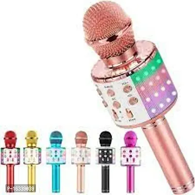 NEW  Advance Handheld Wireless Singing Mike Multi-function Bluetooth Karaoke Mic with Microphone Speaker For All Smart Phones-thumb2