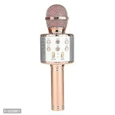 ALL NEW Advance Handheld Wireless Singing Mike Multi-Function Bluetooth Karaoke Mic with Microphone Speaker-thumb0