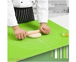 Silicon Fondant Rolling Mat or Silicone Baking Sheet Large with Measurements Stretchable for Kitchen Roti Chapati Cake Pad #4-thumb2