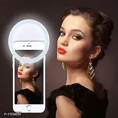 Selfie Ring Light, Rechargeable Portable Clip-On Selfie Fill Light With 36 Led For Smart Phone Photography, Camera Video, Girl Makes Up (White-B, 36Led) #6-thumb0