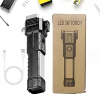 LED 3W Torch Multi-Function Emergency Escape Tool 5 hrs Flood Lamp Emergency Light PACK OF 1-thumb2