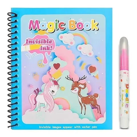 Water Quick Dry Book Water Coloring Book Doodle with Magic Pen Painting Board for Kids PACK OF 1