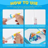 Reusable Magic Water Painting Book with Magic Doodle Pen for Kids PACK OF 1-thumb3