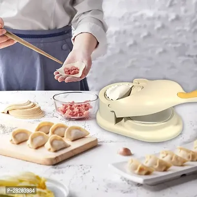 Dumpling Maker 2 In 1, Momos and Gujiya Maker Mould For Baking-thumb0