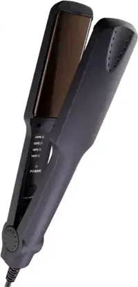 Easy Hair Styling with Ceramic Temperature Control Km-329 Hair Straightener(PACK OF 1)-thumb3