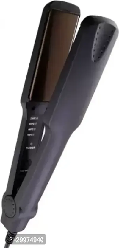 Easy Hair Styling with Ceramic Temperature Control Km-329 Hair Straightener(PACK OF 1)-thumb4