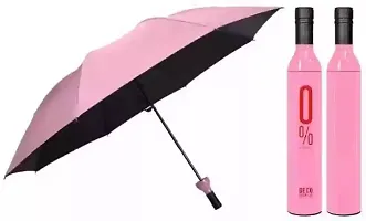 Umbrella for Men  Women Compact Bottle Umbrella, Polyester Fabric With UV Protection(pack of 1)-thumb1