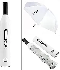 Wine Bottle Shape Mini Compact Foldable Umbrella with Plastic Case#(pack of 1)-thumb1