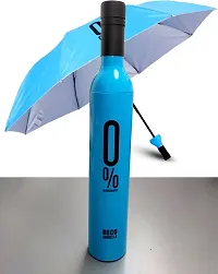 Manuual Lift Folding Umbrella with Bottle Cover for UV Portection, Rain, Outdoor, Travelling(pack of 1)-thumb2