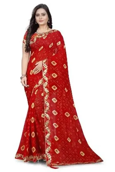 Stylish Kota Doria Saree With Blouse Piece For Women