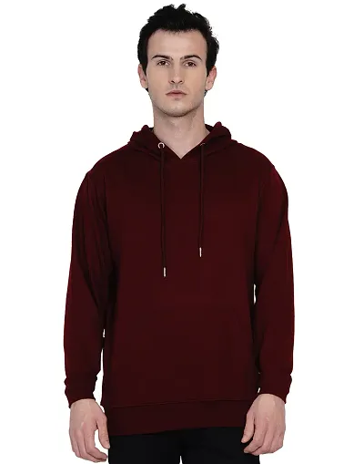 Pure Fleece Solid Hooded Sweatshirt