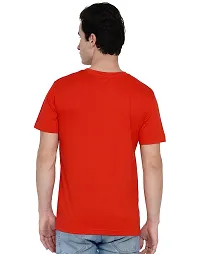 Red Pure Cotton Solid T-shirt-thumb1