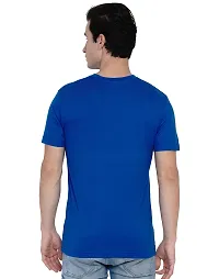 Royal Blue Pure Cotton Solid T-shirt-thumb1