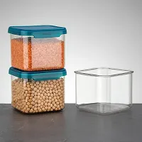JAYDIP'S Kitchen Unbreakable  Air Tight Square plastic Containers Set for Kitchen Storage,  Storage /Container Sets, Plastic Container 500 ML (PACK - 4)-thumb1