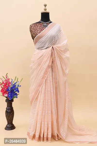 Beautiful Multicolor Saree With Blouse Piece For Women-thumb0