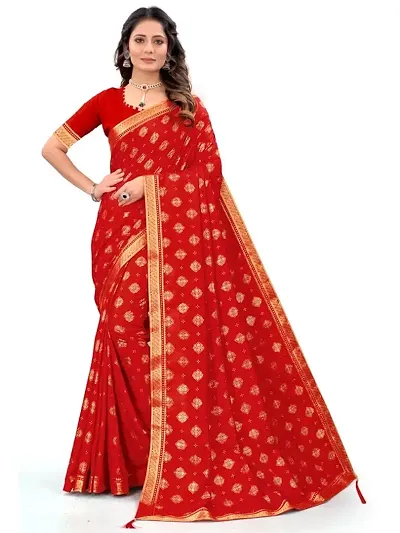  Art Silk Saree with Blouse piece 