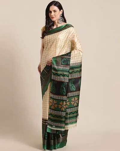 Attractive Art Silk Sarees with Blouse piece