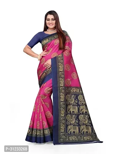 Stylish Crepe Multicoloured Printed Saree with Blouse Piece For Women-thumb0