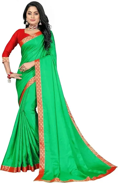 Elegant Silk Blend Saree with Blouse piece For Women