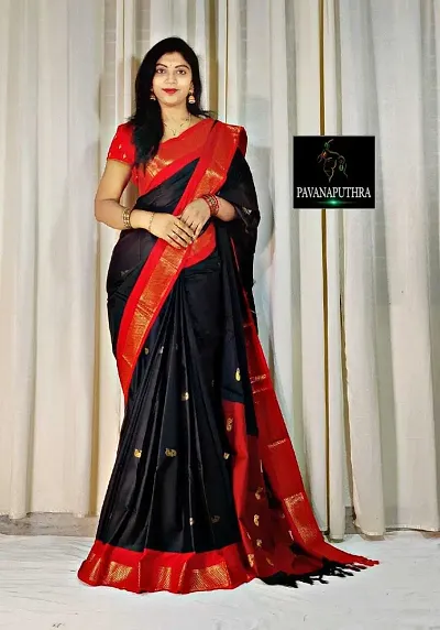 Stylish Crepe Saree with Blouse piece For Women