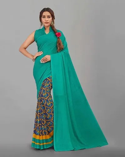 Fashion Ritmo Georgette Printed Sarees For Women