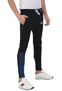 Mens Cotton Fleeze Track Pant - Black-thumb1