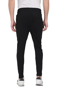 Mens Cotton Fleeze Track Pant - Black-thumb3