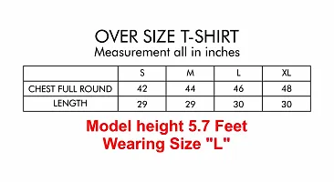 Mens Ovesized Drop Shoulder Graphic Printed Tshirt-thumb1