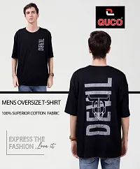 Mens Ovesized Drop Shoulder Graphic Printed Tshirt-thumb3