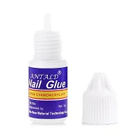 Nail Glue For Artificial Nail Artificial Nail Glue Waterproof Nail Glue For Acrylic nails Professional Nail Art Glue For Fake/False Nails- (package contains 5 pcs nail glue 3gm Each-thumb2