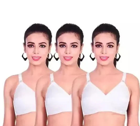 Pack Of 3 Cotton Bra For Women