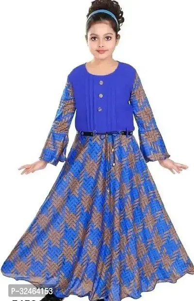 Fabulous Multicoloured Cotton Blend Printed Frocks For Girls