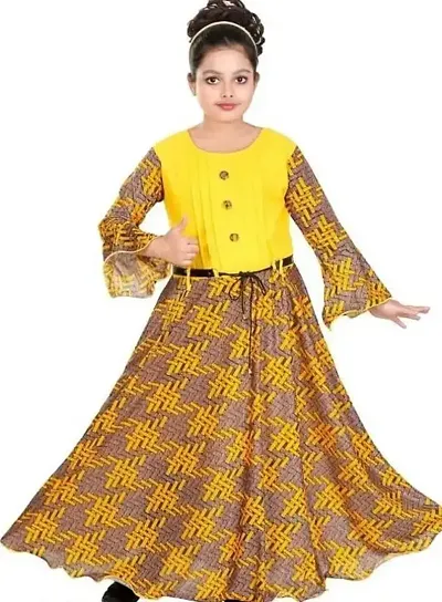 SFC Fashions Girls Blend Maxi/Full Length Casual Dress (GA-101)