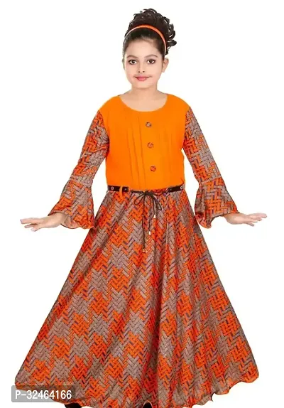 Fabulous Multicoloured Cotton Blend Printed Frocks For Girls