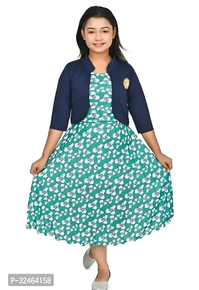 Fabulous Multicoloured Cotton Blend Printed Frocks For Girls-thumb0