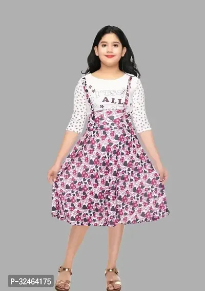 Fabulous Multicoloured Cotton Blend Printed Frocks For Girls-thumb0