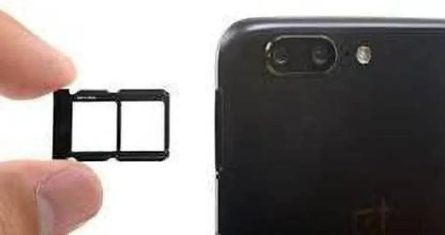 Sim card tray Holder Compatible with One Plus 5T Black