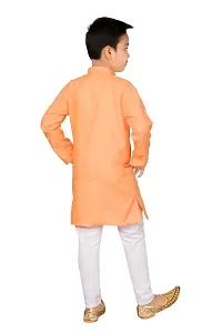 Fashion Garment Kids Ethnics Wear Kurta Pajama Set | Ethnics  Festive Colours (Olive, 7-8 Years)-thumb2