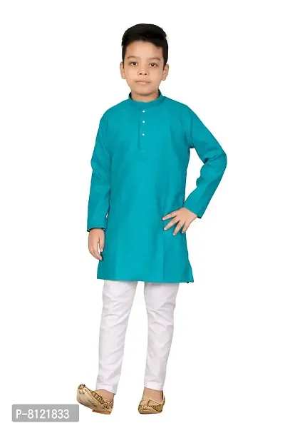 Fashion Garment Kids Ethnics Wear Kurta Pajama Set | Ethnics & Festive Colours-thumb0