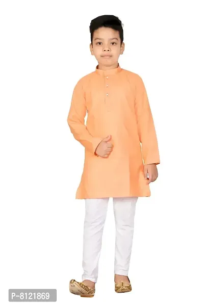 Fashion Garment Kids Ethnics Wear Kurta Pajama Set | Ethnics  Festive Colours (Olive, 7-8 Years)