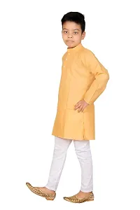 Fashion Garment Kids Ethnics Wear Kurta Pajama Set | Ethnics  Festive Colours (Peach, 5-6 Years)-thumb1